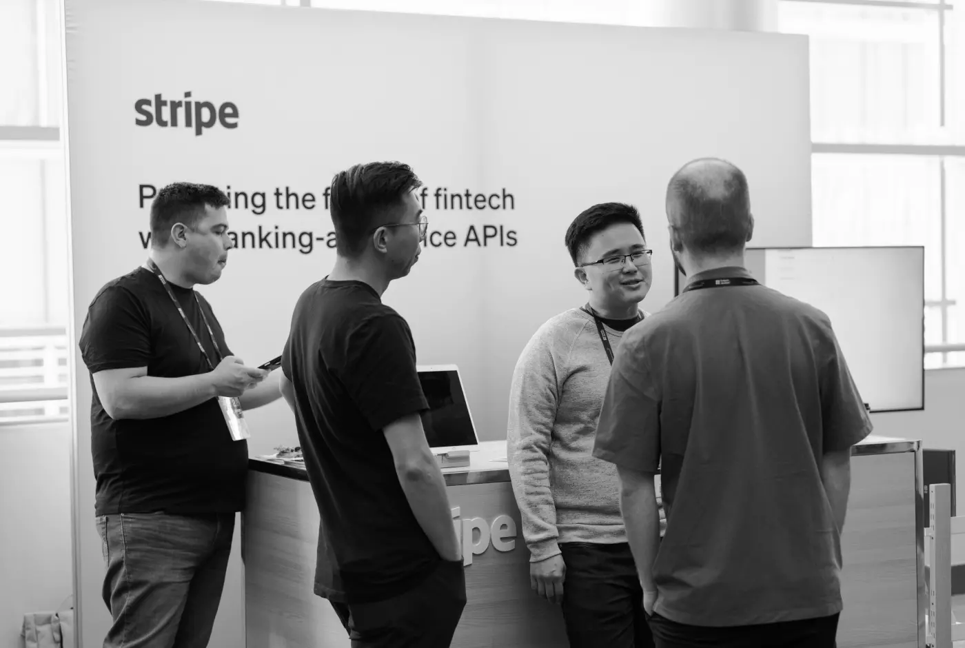 Photo of Stripe booth at fintech_devcon