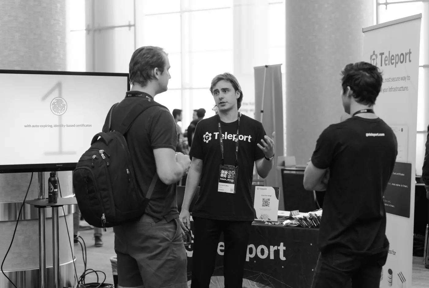 Photo of Teleport booth at fintech_devcon